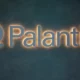 Palantir logo with blue background