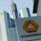 Commerzbank logo on building facade