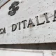 Banca d'Italia sign on building facade