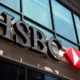 HSBC bank logo on building exterior.