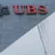 UBS logo on building facade