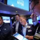 Traders working on New York Stock Exchange floor