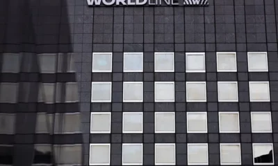 Worldline building facade with grid windows