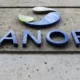 Sanofi logo on building exterior wall