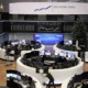 Traders work at Deutsche Börse during Christmas season.