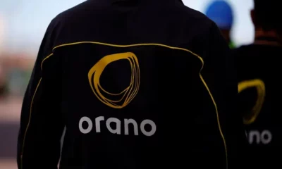 Orano jacket with logo and text