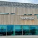 Northvolt building exterior with logo displayed prominently.