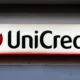 UniCredit bank logo sign on building