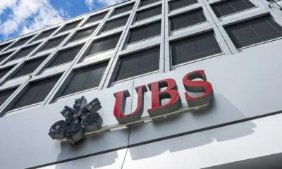 UBS building exterior with logo