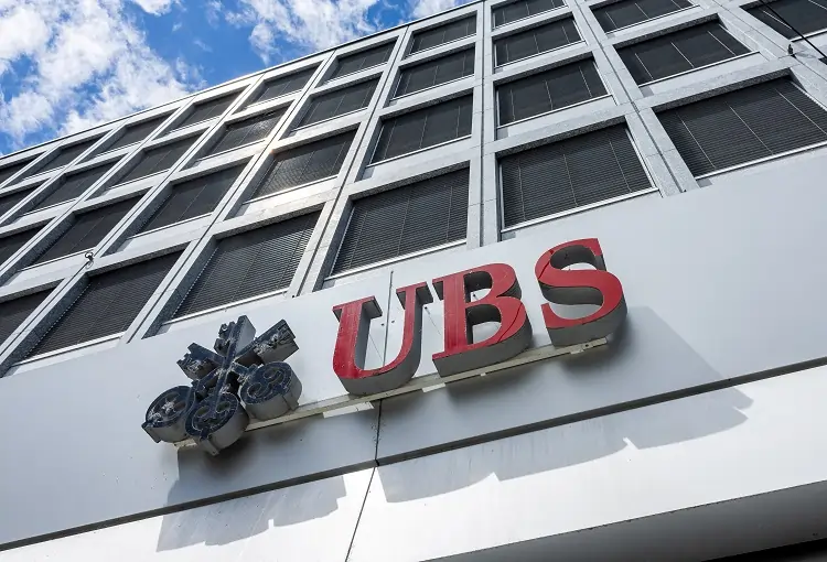 UBS building exterior with logo