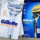 Gillette razors in packaging on display