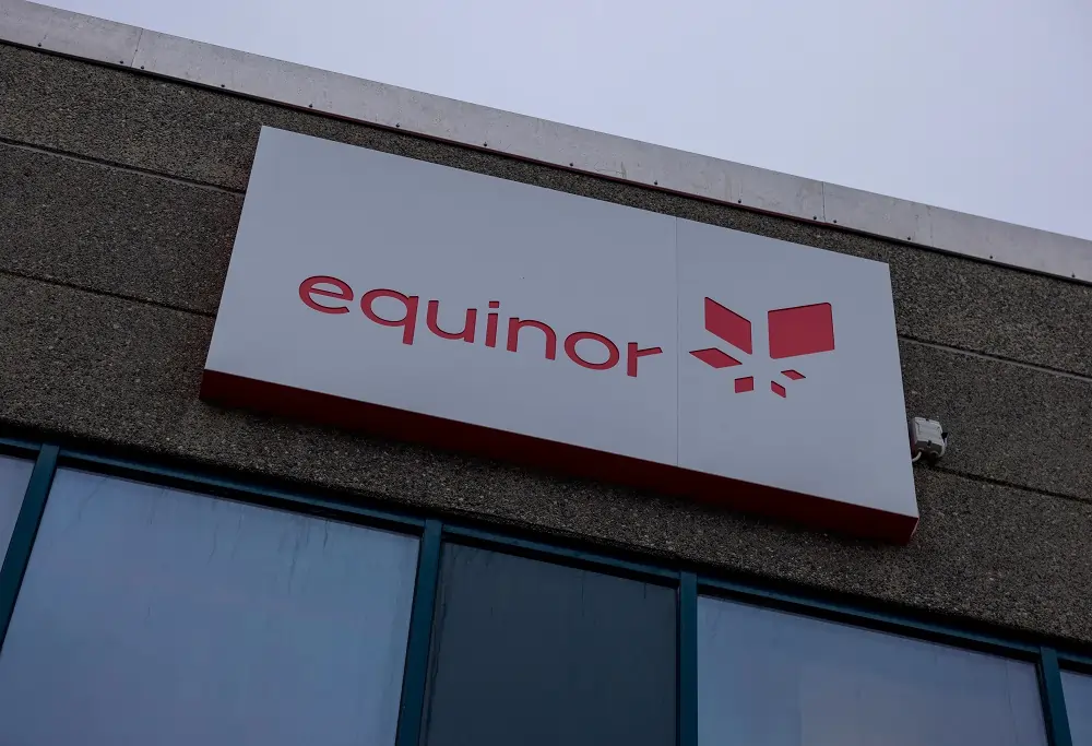 Equinor logo sign on building exterior