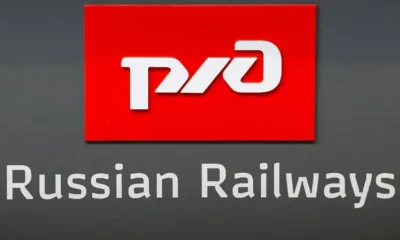 Russian Railways red and white logo