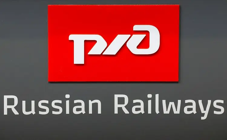 Russian Railways red and white logo