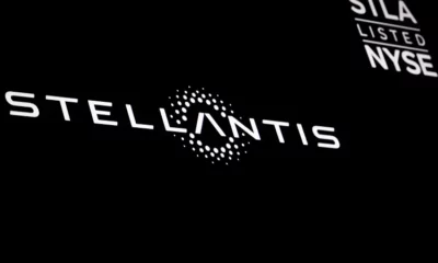 Stellantis logo with NYSE listing information.