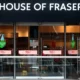 House of Fraser store sale window display.