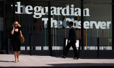 The Guardian and The Observer building entrance view.