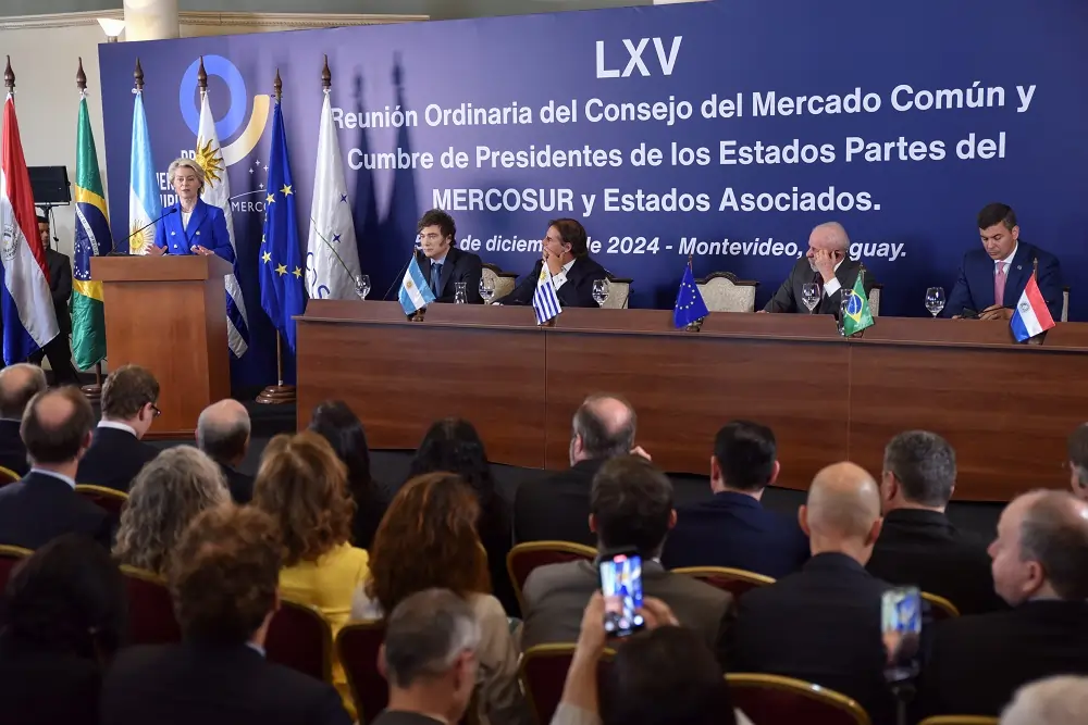 MERCOSUR summit in Montevideo, 2024, panel discussion.