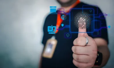 Thumbprint scan for security access verification