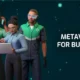 Metaverse business professionals collaboration concept art